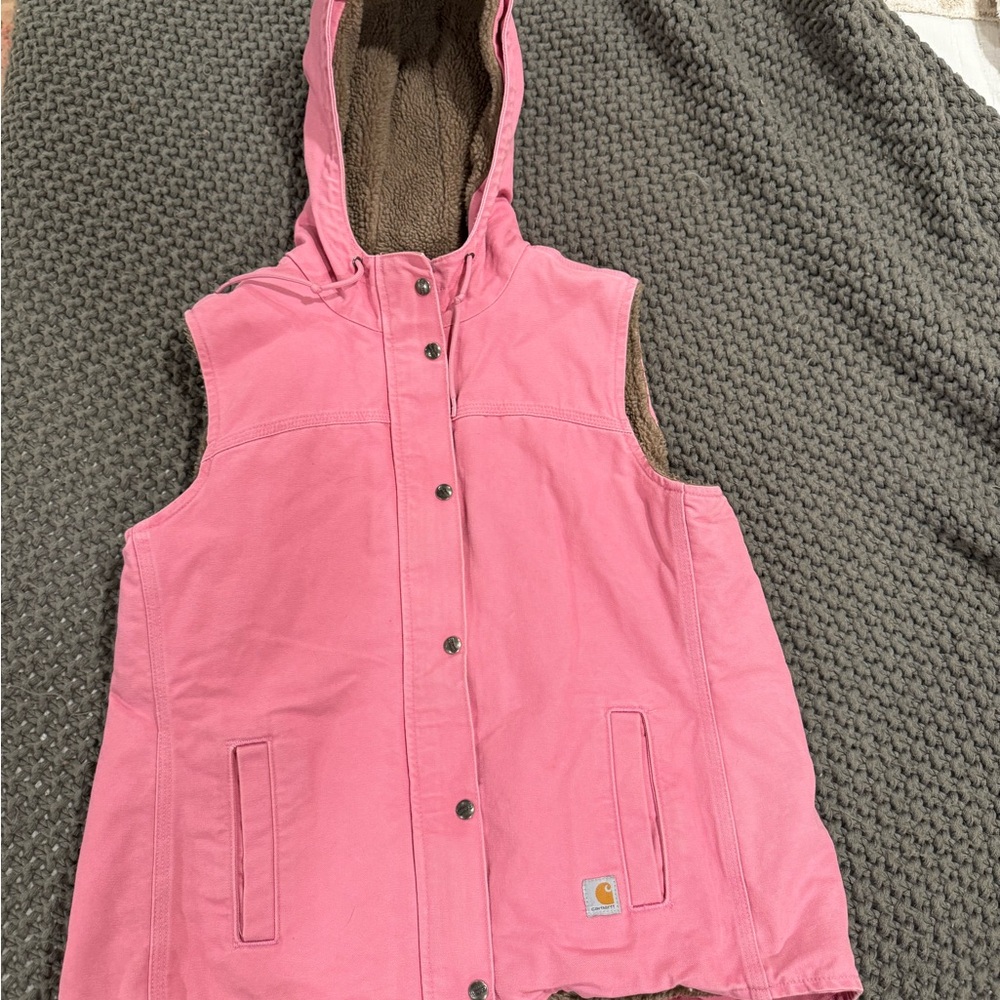 Carhartt Pink Sherpa Lined Vest